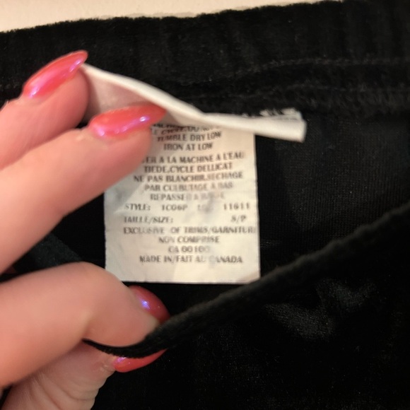 Gloria Vanderbilt Velour Vintage Lined Midi Bodycon Black Skirt S - Picture 5 of 8